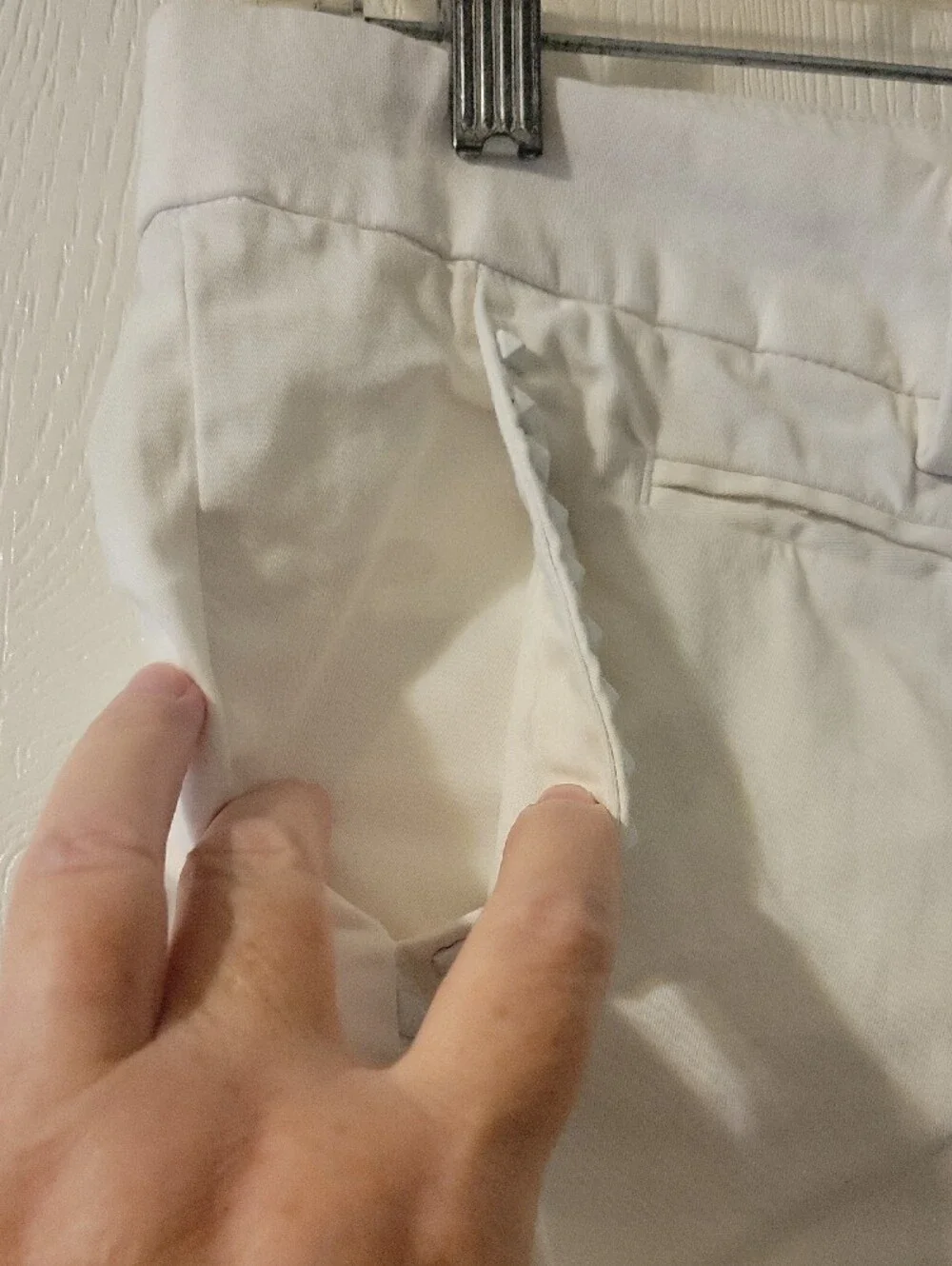 Mason's Slim White Camo Skinny Jeans with Studded Pocket Trim